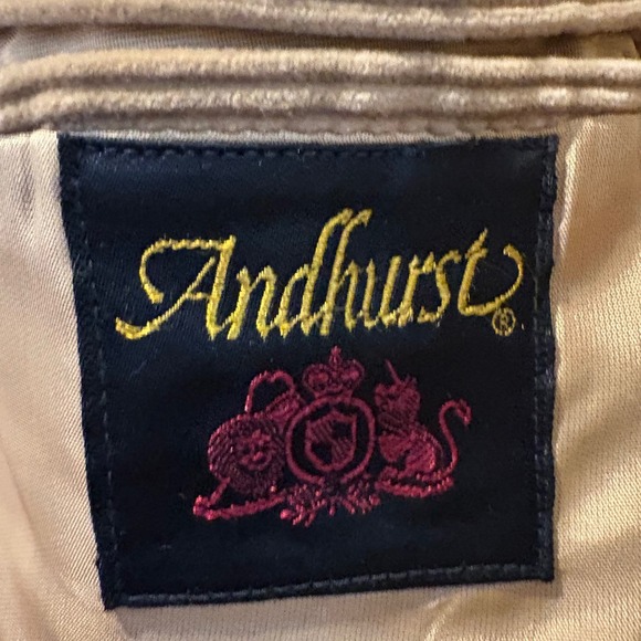 Vtg 80s  Corduroy Jacket Tan Blazer Men 37R Elbow Patches Academia Sport Coat - Picture 3 of 16